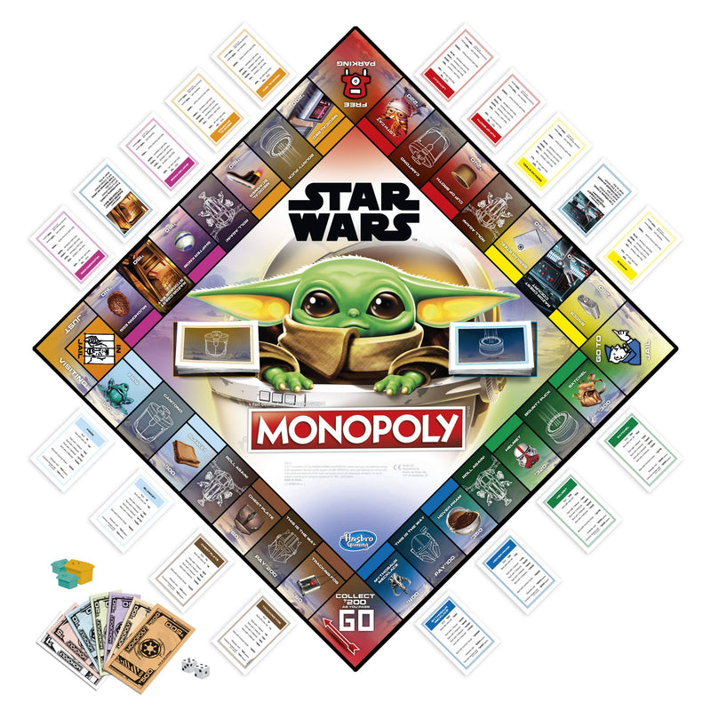 Monopoly: Star Wars The Child Edition Board Game for Families and Kids Ages 8 and Up, Featuring The Child, Who Fans Call 'Baby Yoda',Multicolor