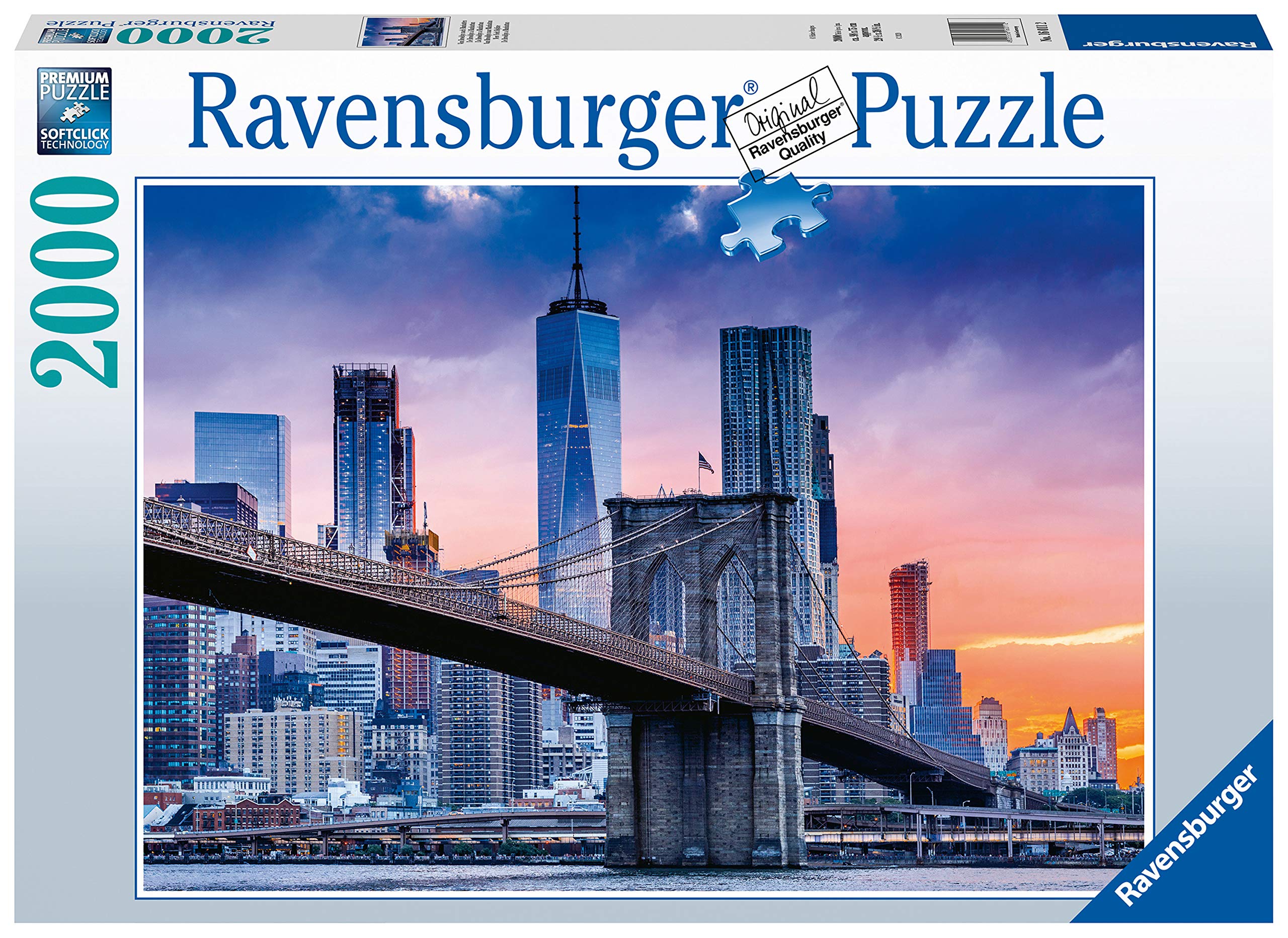 Ravensburger Skyline New York 2000 Piece Jigsaw Puzzle for Adults and Kids Age 12 and Up - United States