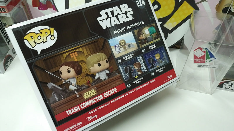 Funko Pop Vinyl 2 Pack Star Wars Movie Moments Luke And Leia Trash Compactor