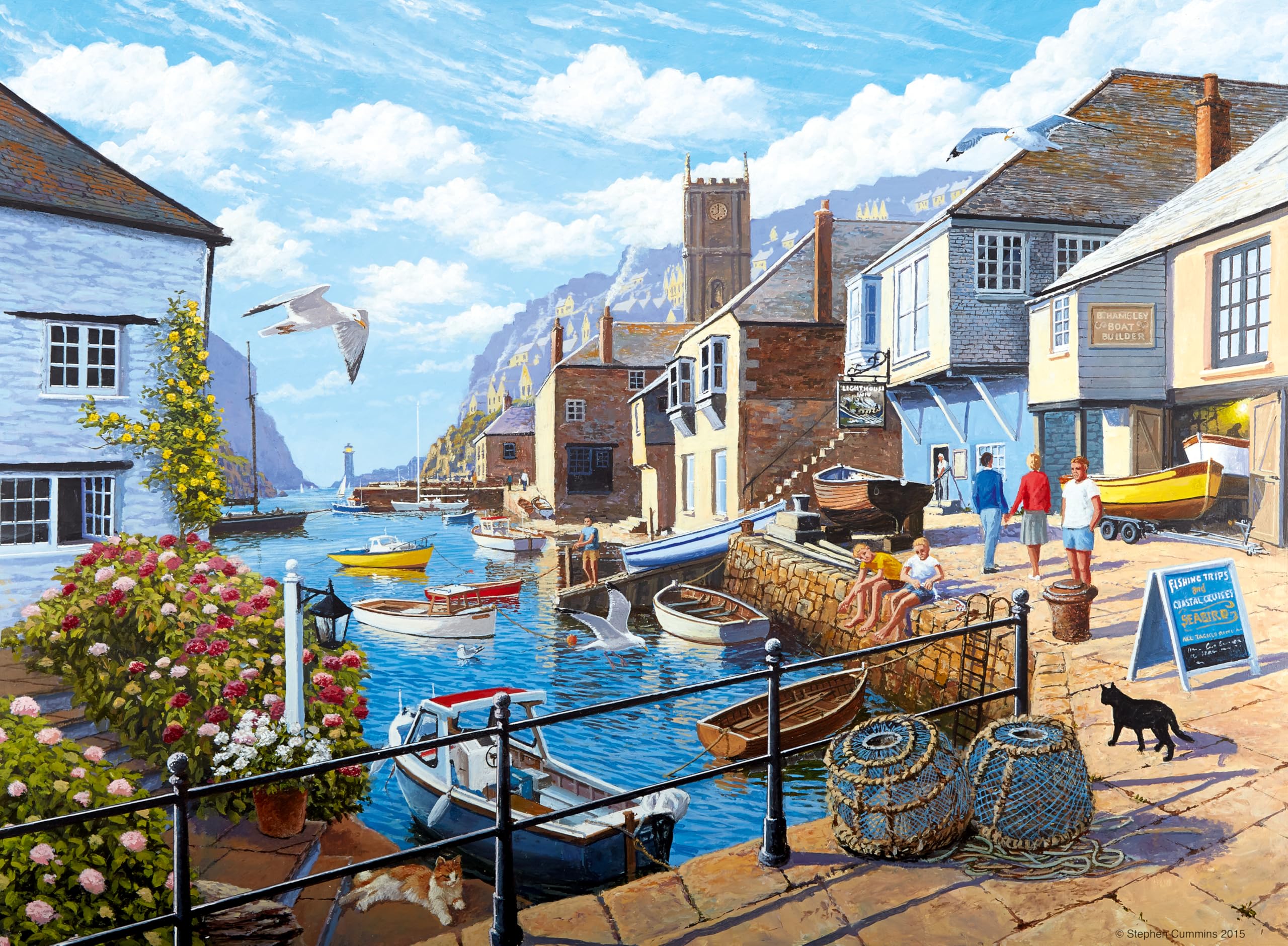 Ravensburger Tranquil Harbour 500 Piece Jigsaw Puzzle for Adults and Kids Age 10 Years Up