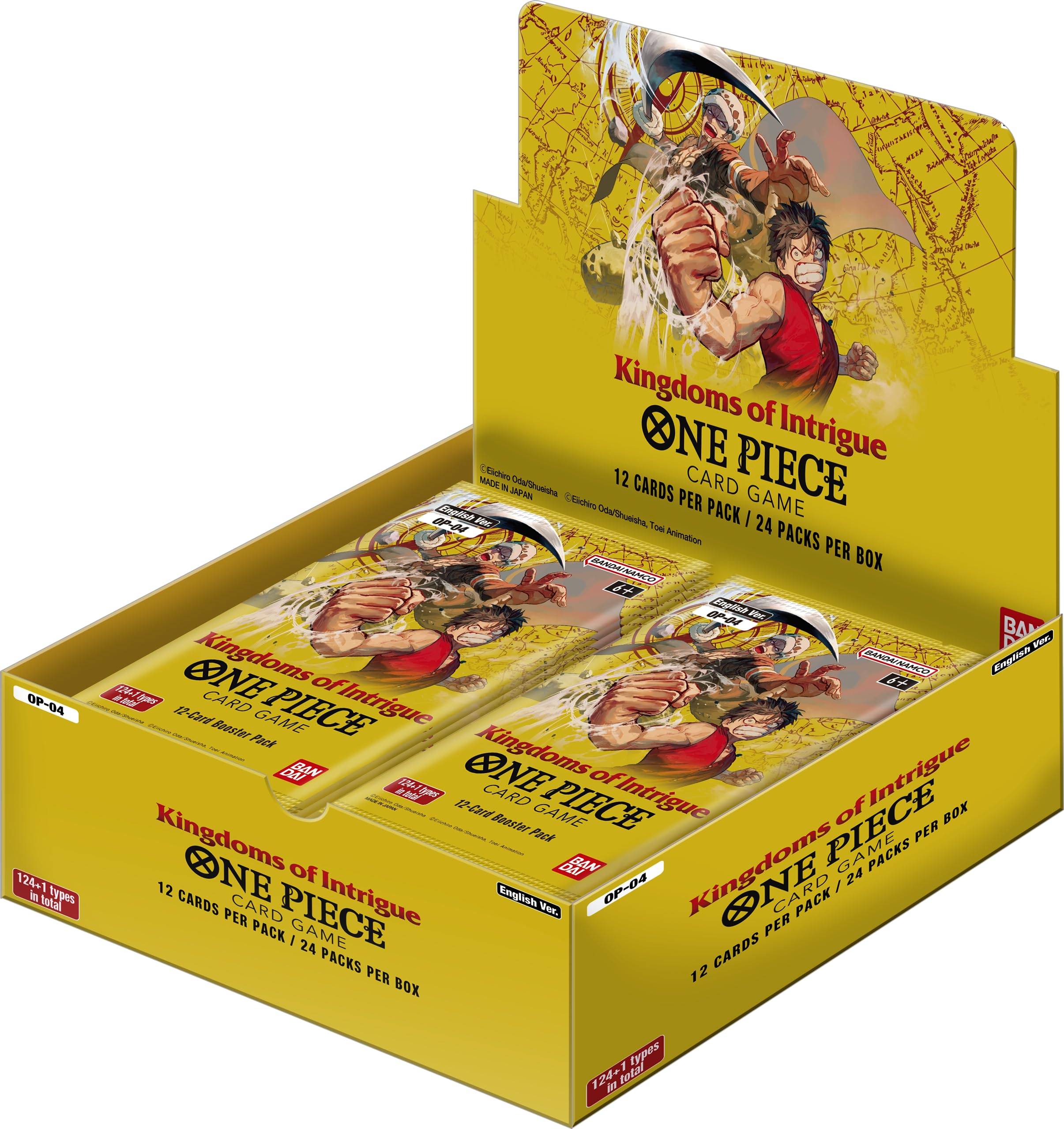 Bandai | One Piece Card Game: Kingdoms Of Intrigue - Booster Display (OP-04) | Trading Card Game | Ages 6+ | 2 Players | 20-30 Minutes Playing Time