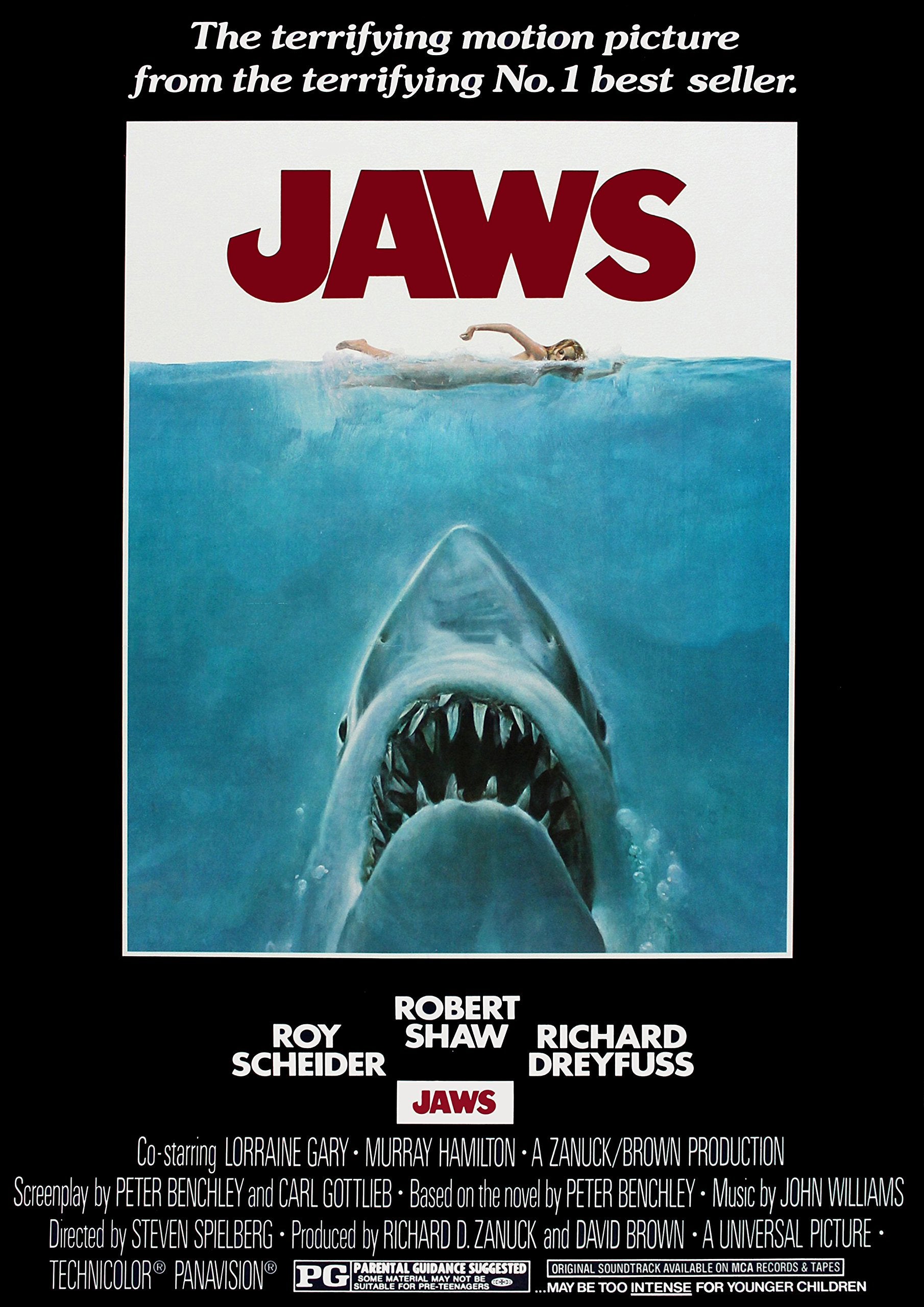 VGPD Jaws 1975 Vintage - Retro Movie Poster