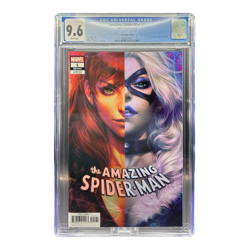 Buy Amazing Spider-Man #1 Artgerm Variant Cover Marvel Comics Graded CGC 9.6 for sale online UK - zombie.co.uk