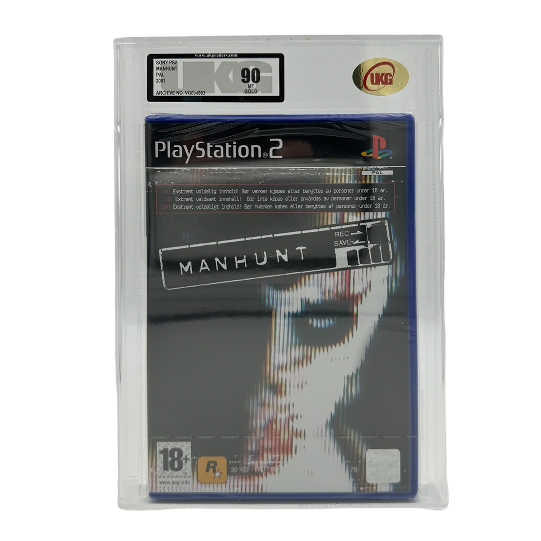 Manhunt (2003) PlayStation 2 Rockstar Games Graded UKG 90 MINT | Graded PS2 Games for Sale UK | Buy Graded Manhunt UK | zombie.co.uk