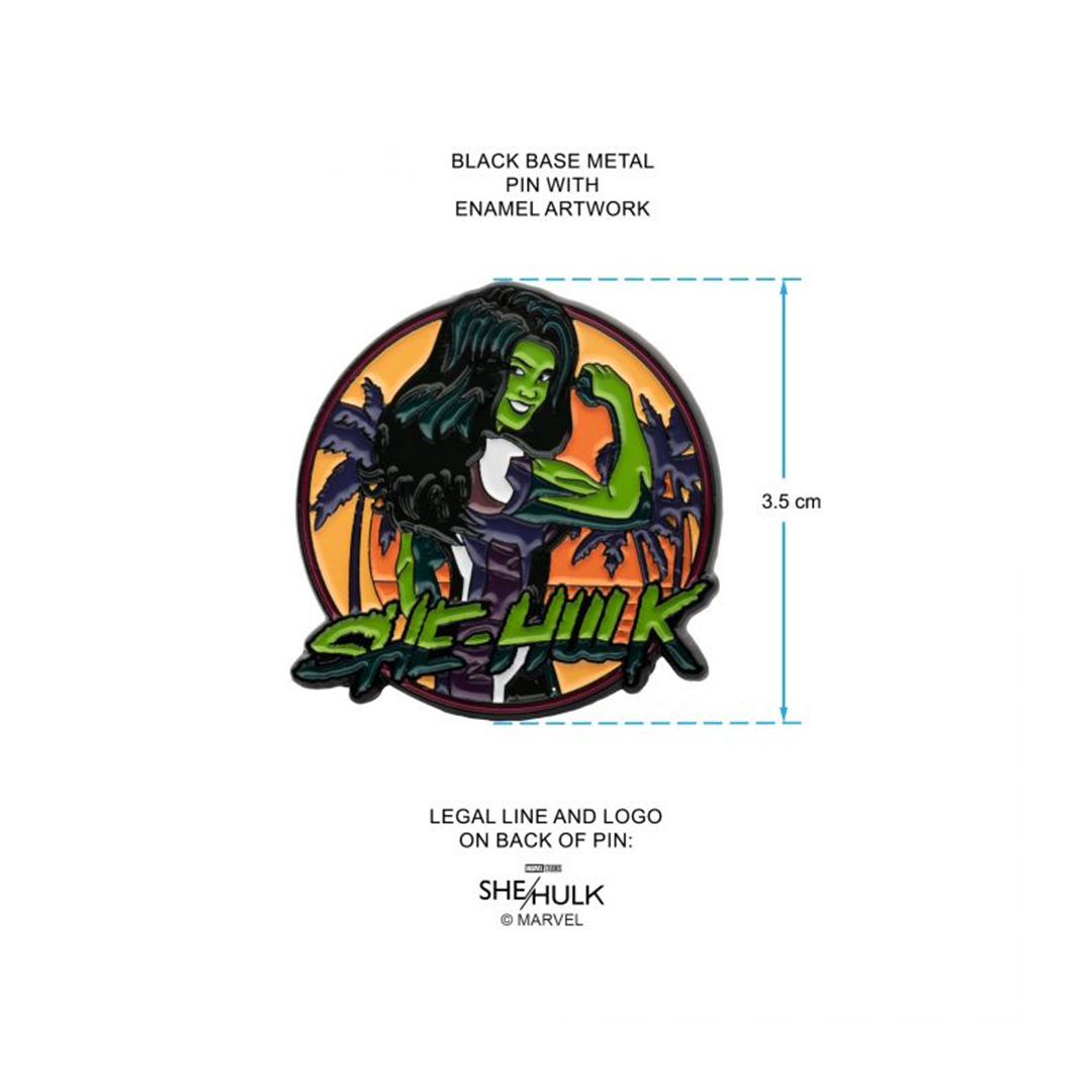 Marvel Officially Licensed She-Hulk Enamel Pin - zombie.co.uk