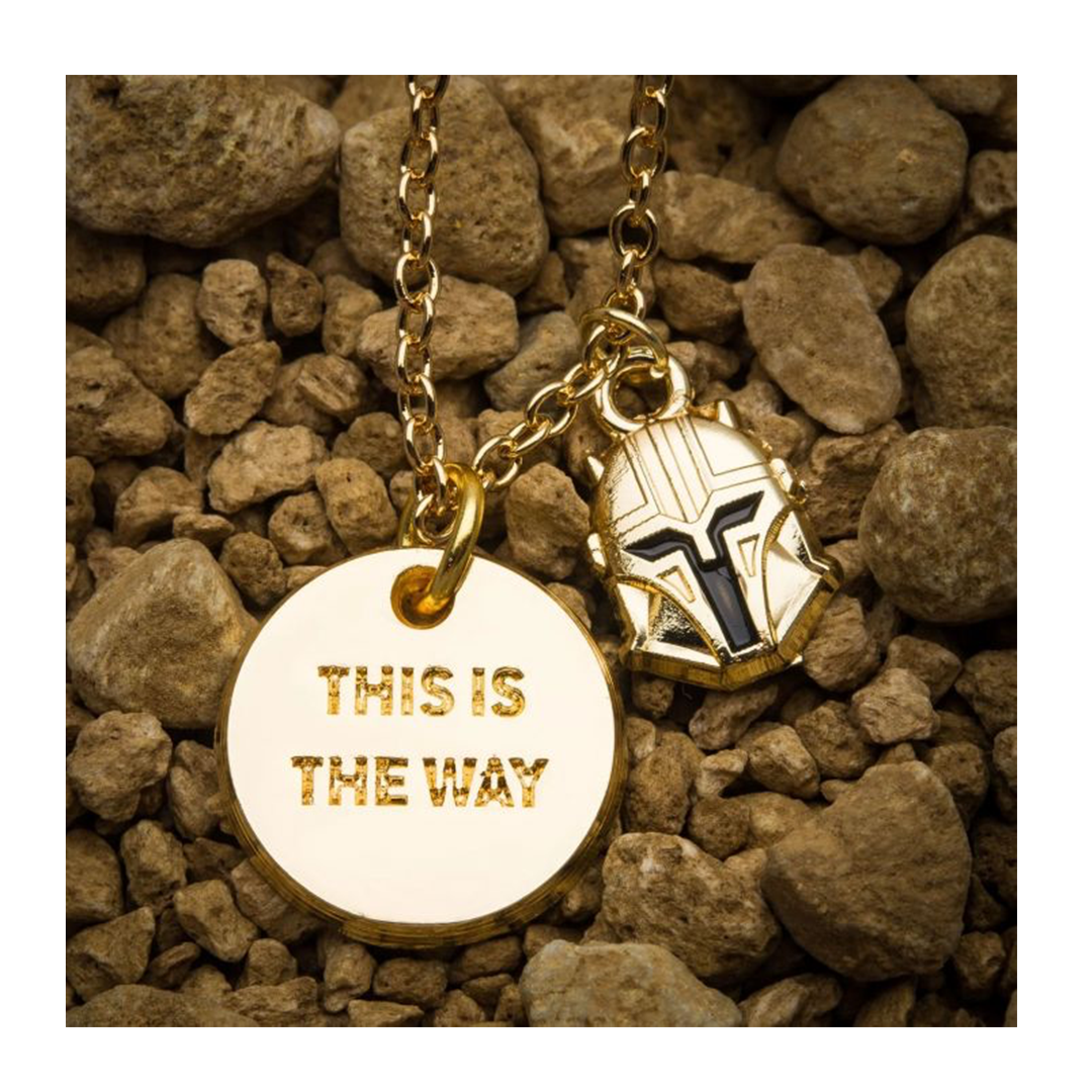 Star Wars The Mandalorian "This is the Way" Pendant Necklace - zombie.co.uk