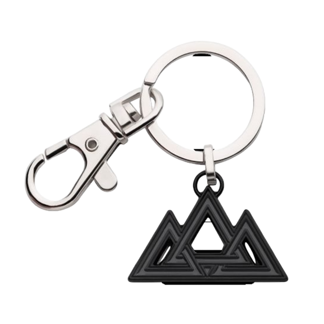 DC Comics Black Adam Triple Triangle Officially Licensed Keychain - zombie.co.uk