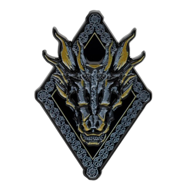 Game Of Thrones House Of The Dragon Officially Licensed Dragon Skull Enamel Pin