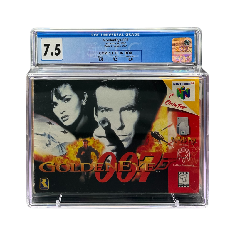 GoldenEye 007 (1997) Nintendo 64 Graded CGC 7.5 | Graded GoldenEye 007 for sale UK | Buy Graded Video Games UK | Zombie.co.uk