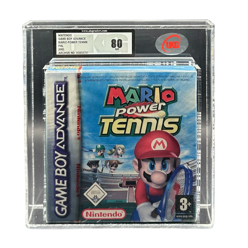 Mario Power Tennis Nintendo Gameboy Advance 2005 Graded UKG 80 Near Mint PAL | Graded Gameboy Game Uk | Graded Video Games for Sale Online UK | Zombie.co.uk