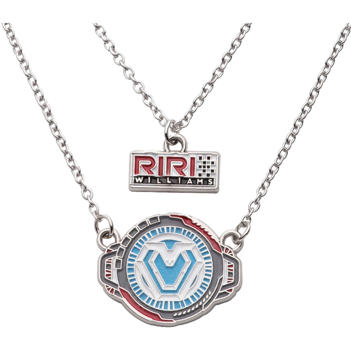 Marvel Black Panther Wakanda Forever Iron Heart Reactor 2 Tiered Necklace - zombie.co.uk