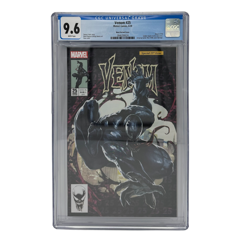 Marvel Comics - Venom #25 Skan Variant Cover Golden Apple Exclusive - CGC 9.6 | Buy Grade Comics Online UK | zombie.co.uk